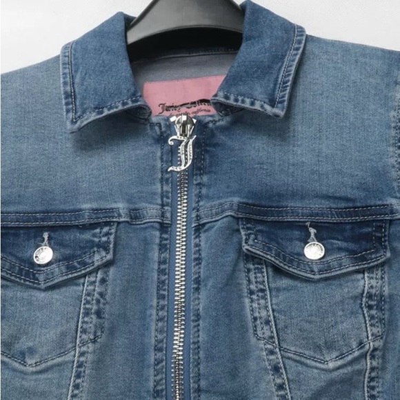Juicy Couture Light Blue Jean Jacket - Picture 3 of 3